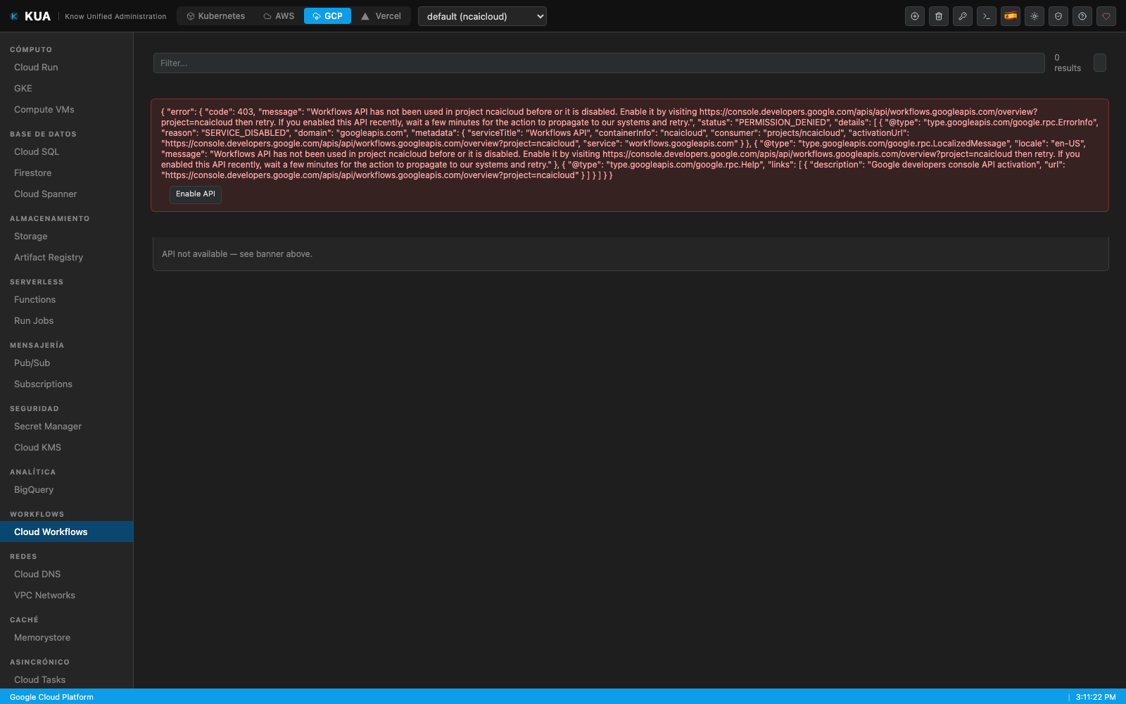 Cloud Workflows
